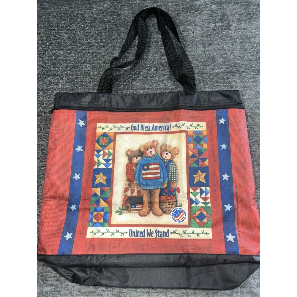 2009 God Bless America! ~United We‎ Stand  Shopping Tote Bag